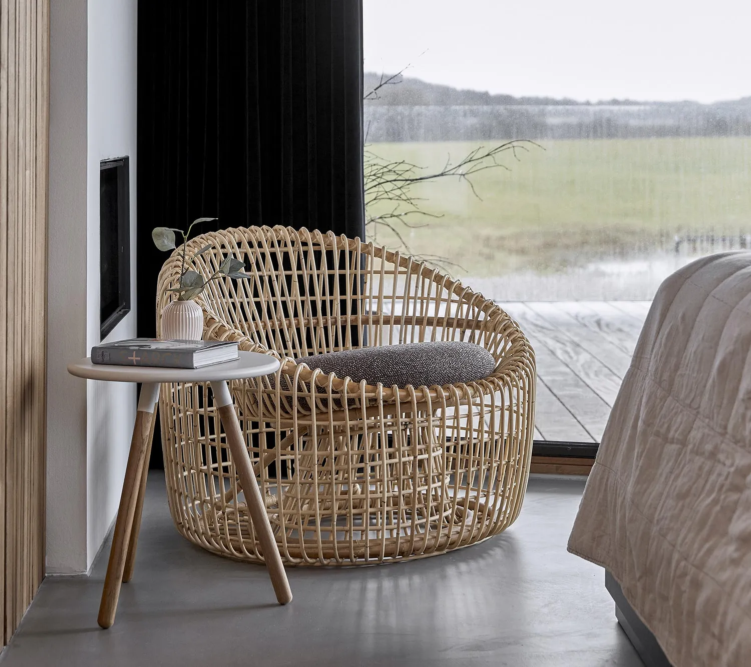 Cane-Line Nest round stol natural rattan