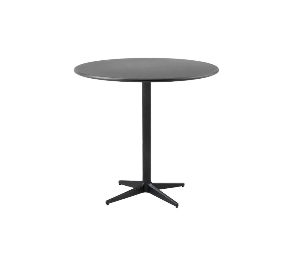 Cane-Line Drop cafébord Ø45 lava grey aluminium