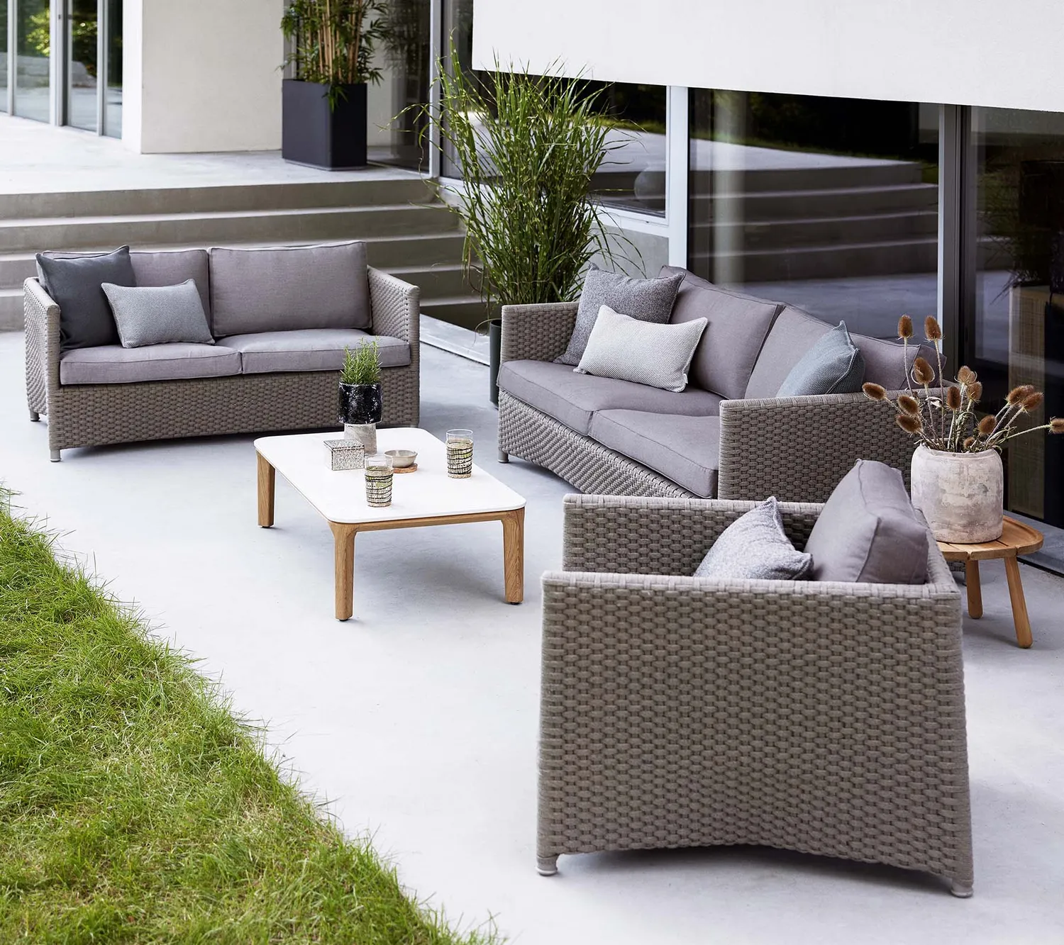 Cane-Line Diamond loungestol graphite quickdry
