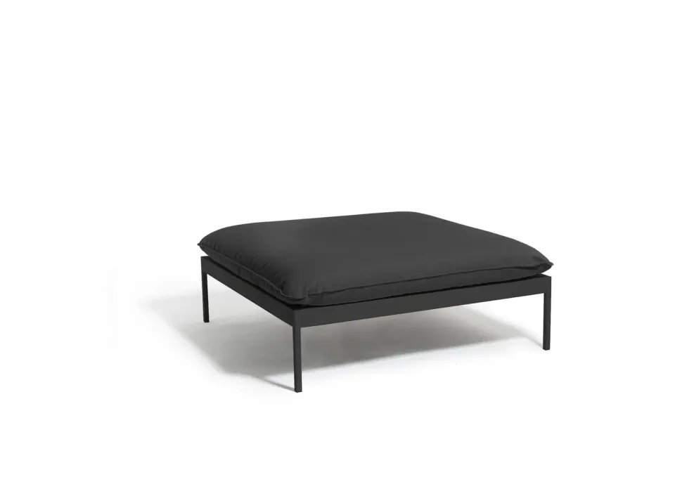 Skargaarden Bönan lounge ottoman puf mørkegrå