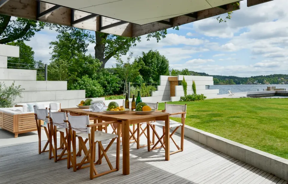 Skargaarden Korsö dining table spisebord teak med udtræk