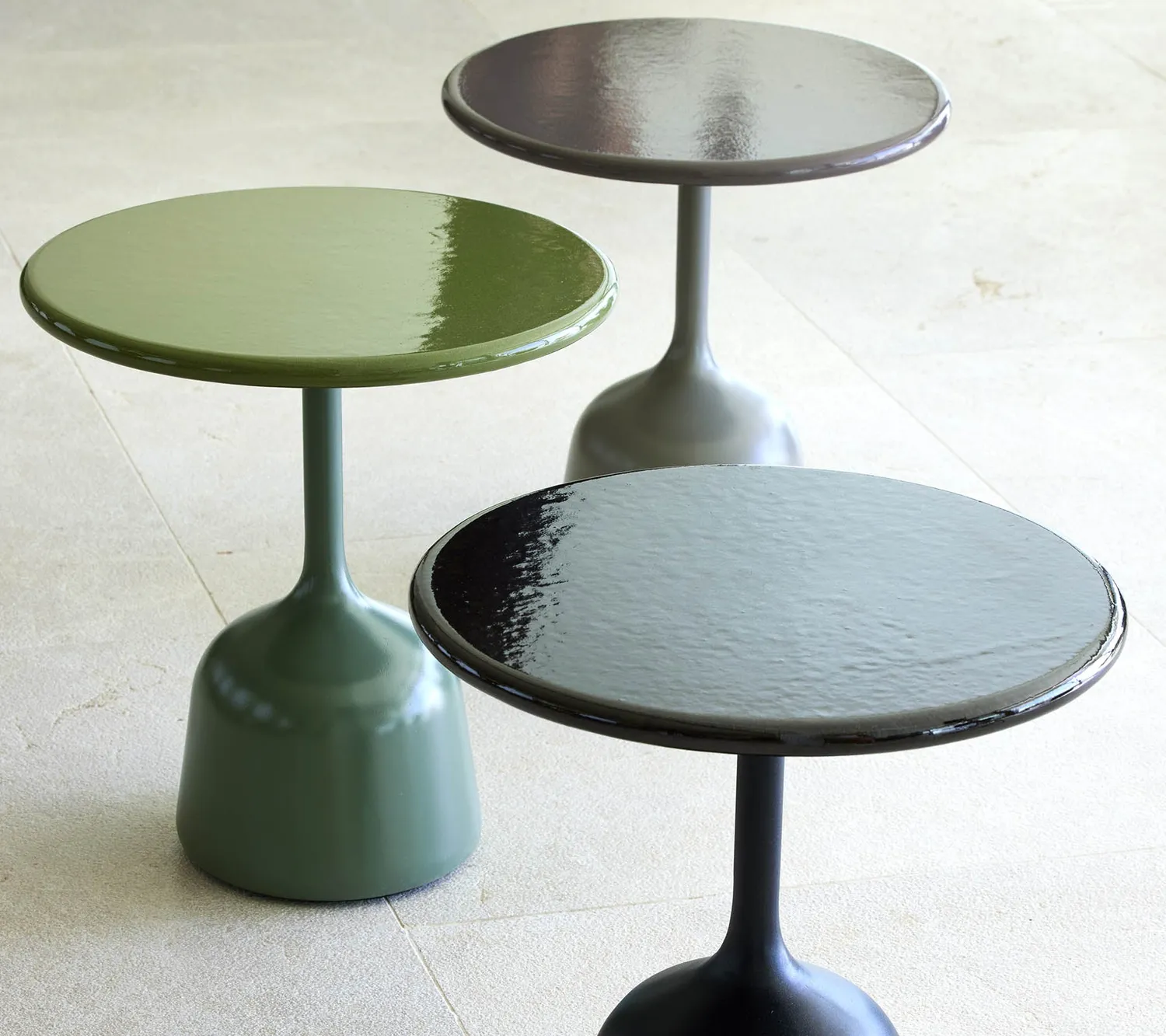 Cane-Line Glaze sofabord stor Black Lava Grey
