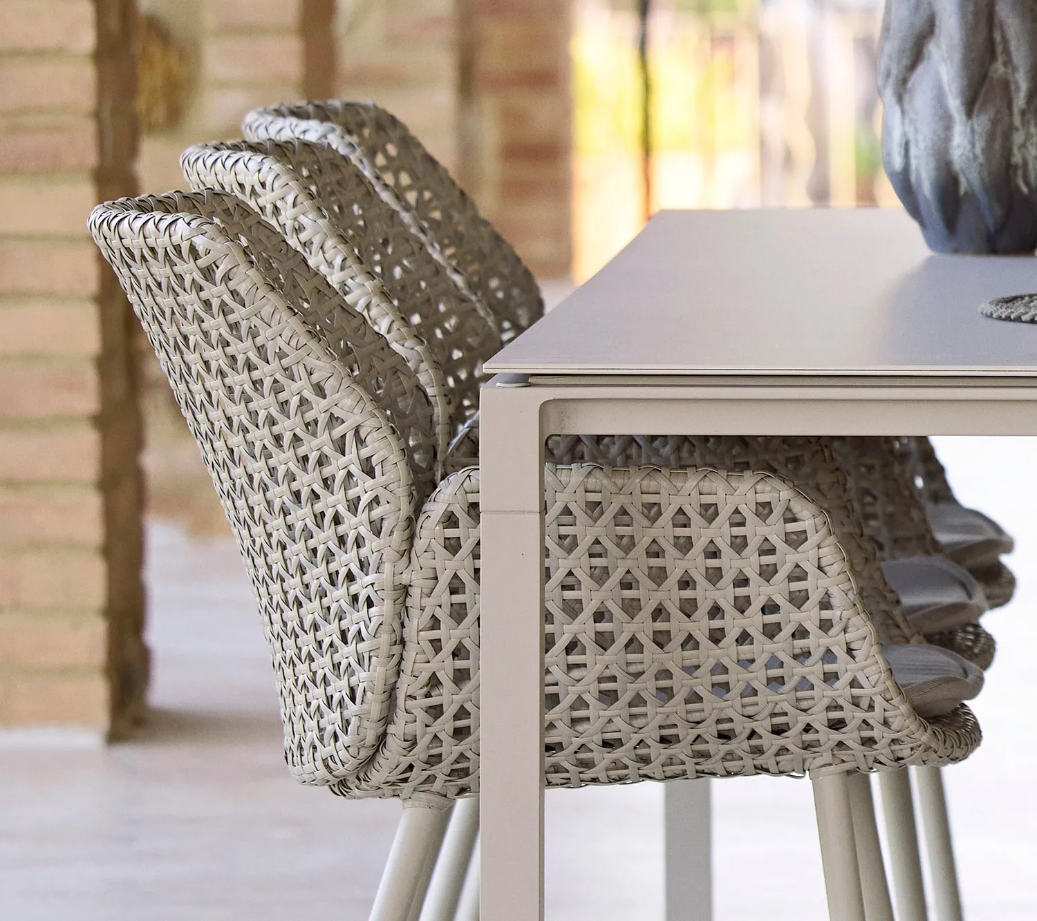 Cane-Line Vibe stol black graphite udendørs spisestol