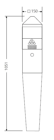 DUTRA Titani postkasse med stander