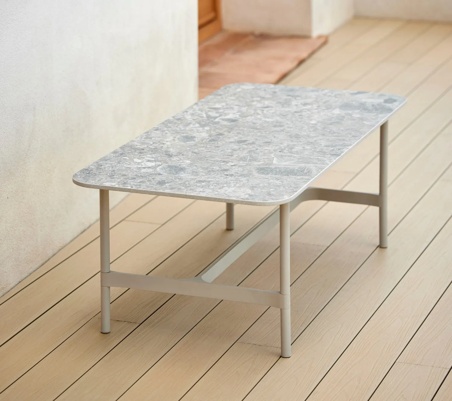 Cane-Line Twist sofabord fossil black lava grey rektangulær