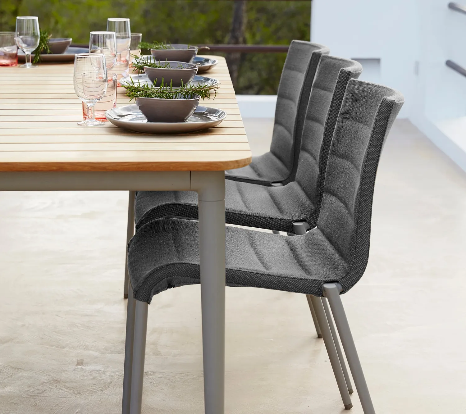 Cane-Line Core stol grey AirTouch uden armlæn