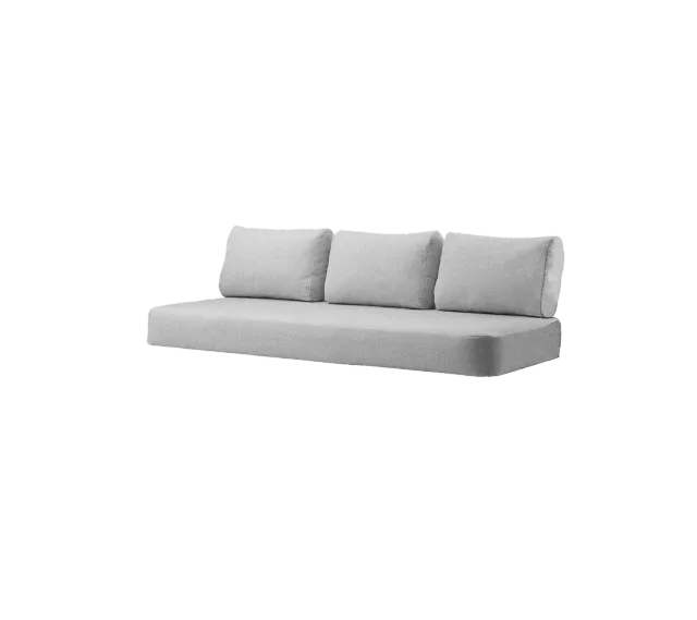 Cane-Line Moments 3-pers. sofa hyndesæt Light grey Essence