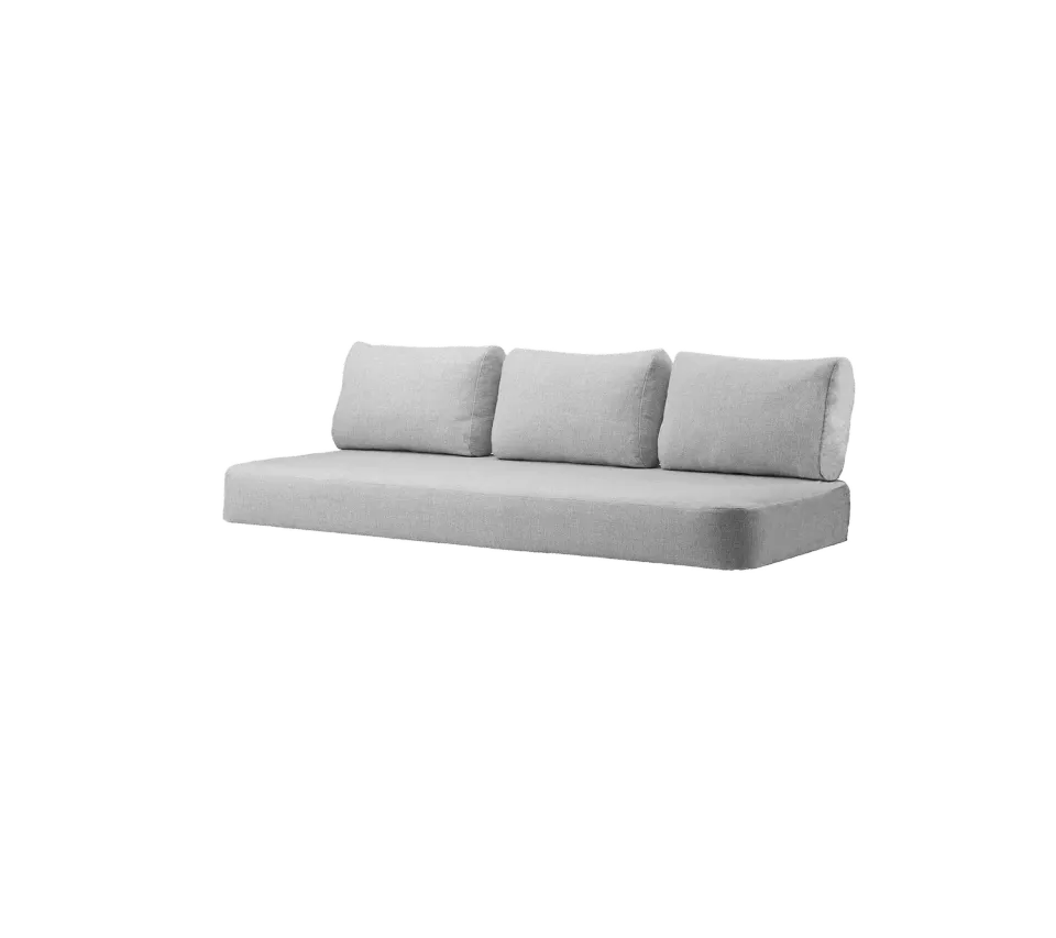 Cane-Line Moments 3-pers. sofa hyndesæt Light grey Essence