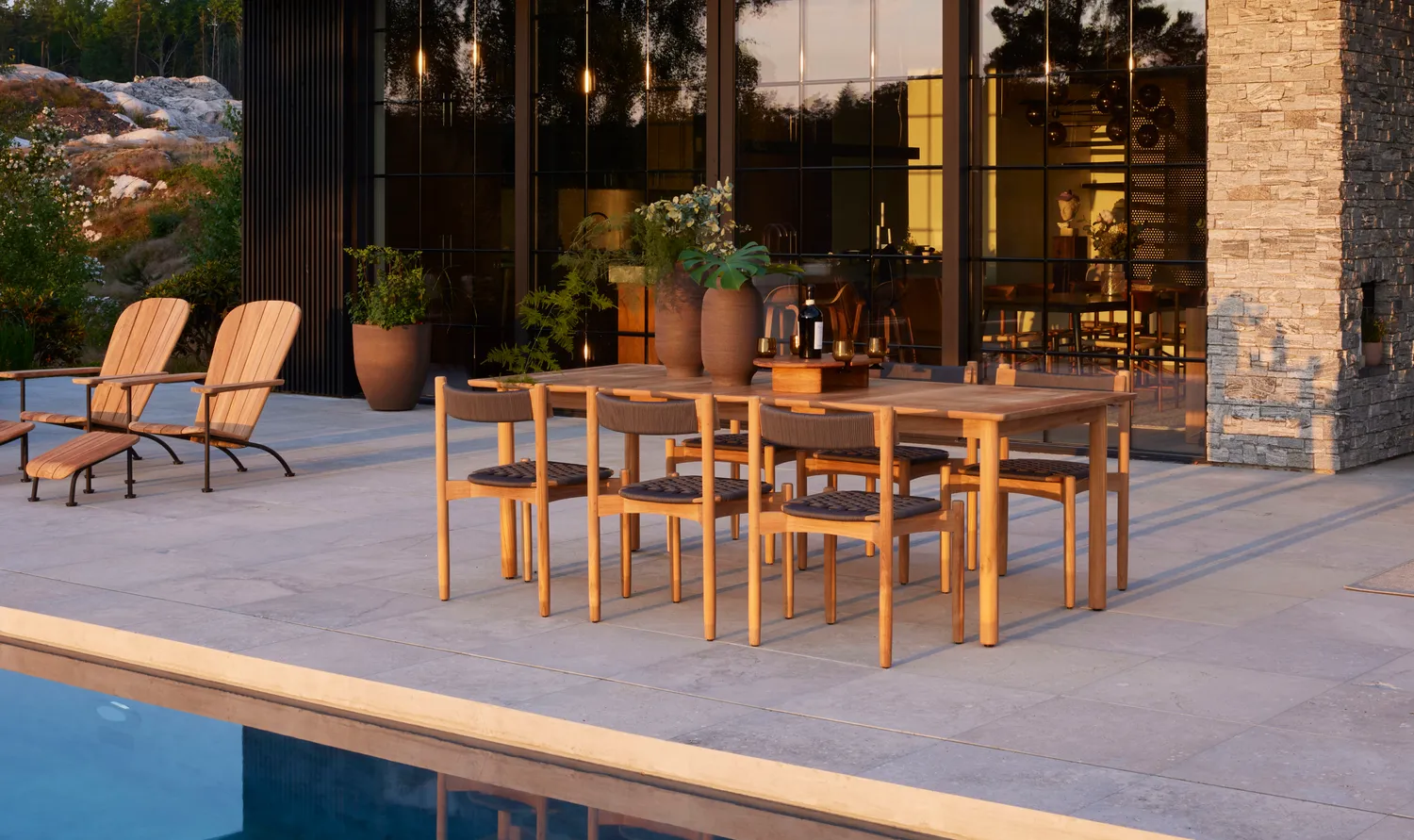 Skargaarden Böste lounge chair loungestol teak