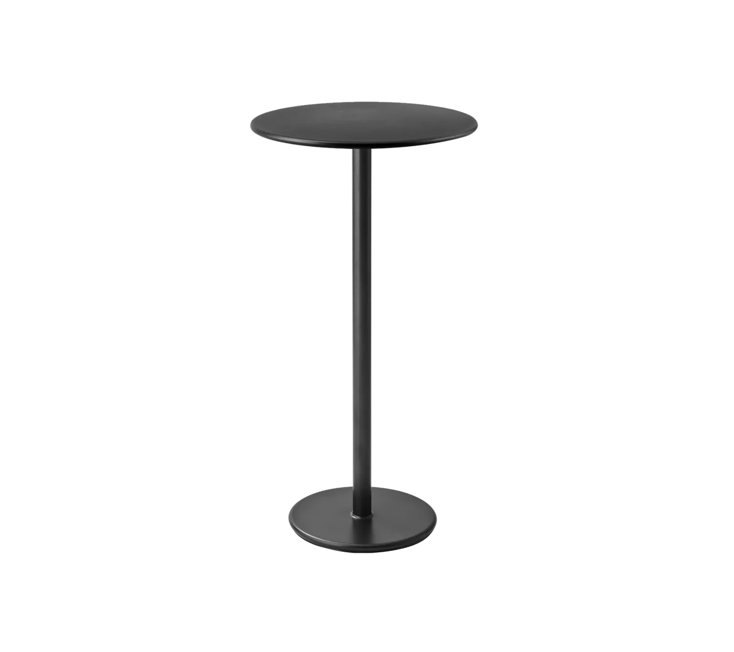 Cane-Line Go barbord dia 60 cm lava grey aluminium