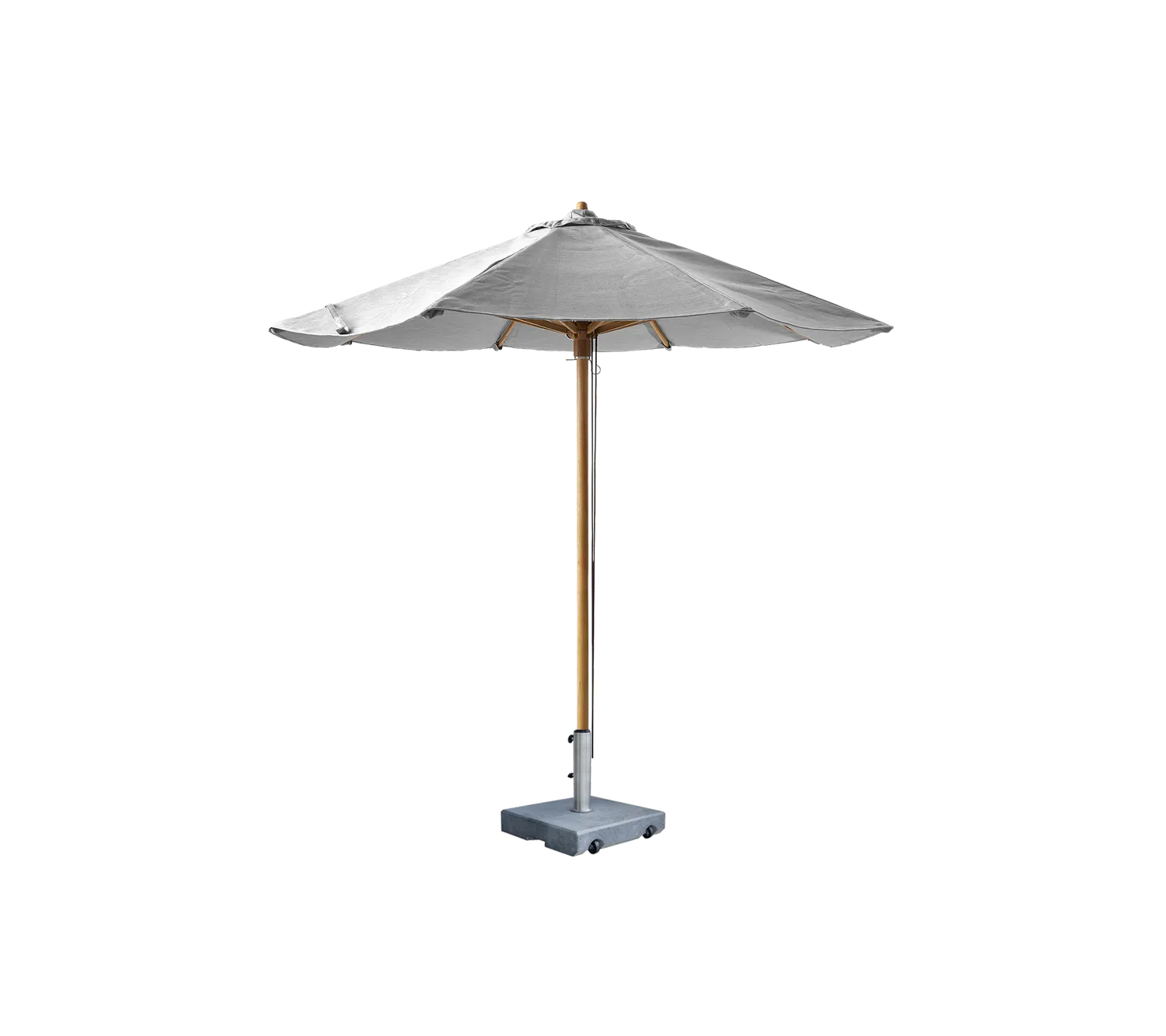 Cane-Line Classic parasol 2,4 m teak snoretræk