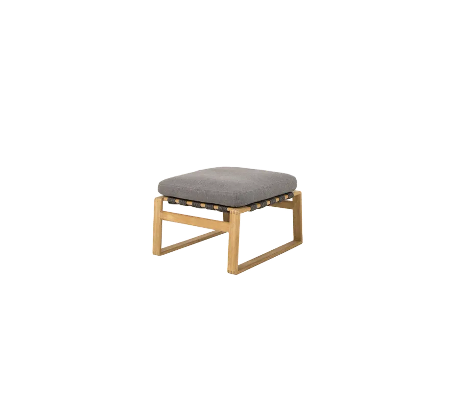 Cane-Line Endless Soft fodskammel grey teak AirTouch