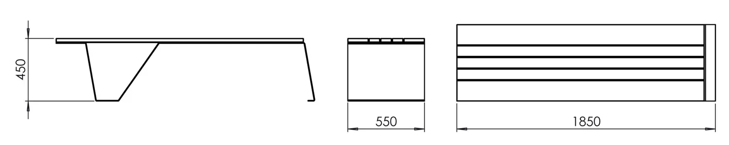 DUTRA Assymetry haveflise asymmetrisk mønster