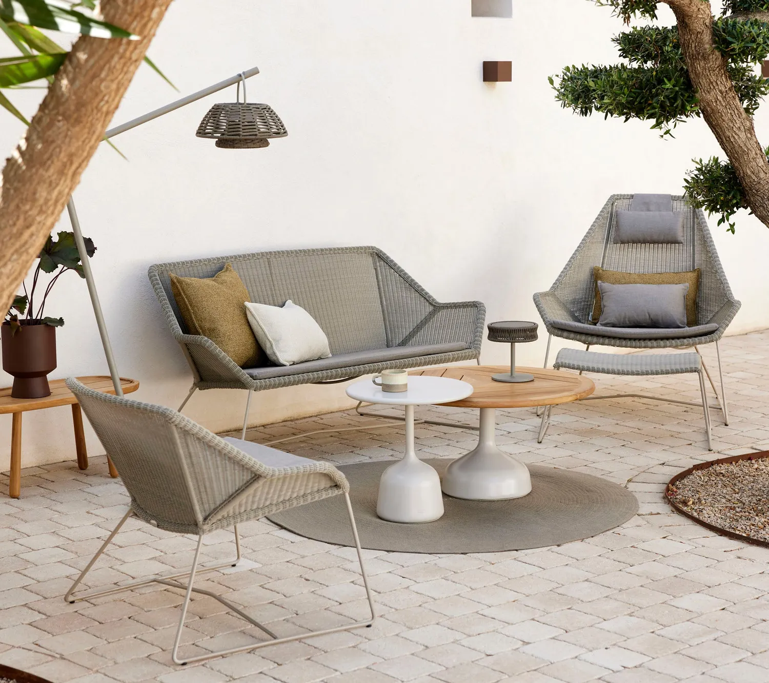 Cane-Line Breeze 2-pers sofa sort weave hynde
