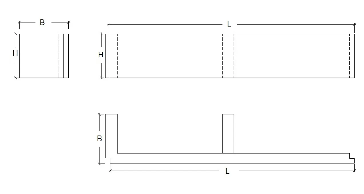 DUTRA sokkelaffugter F300 mm til sokkel