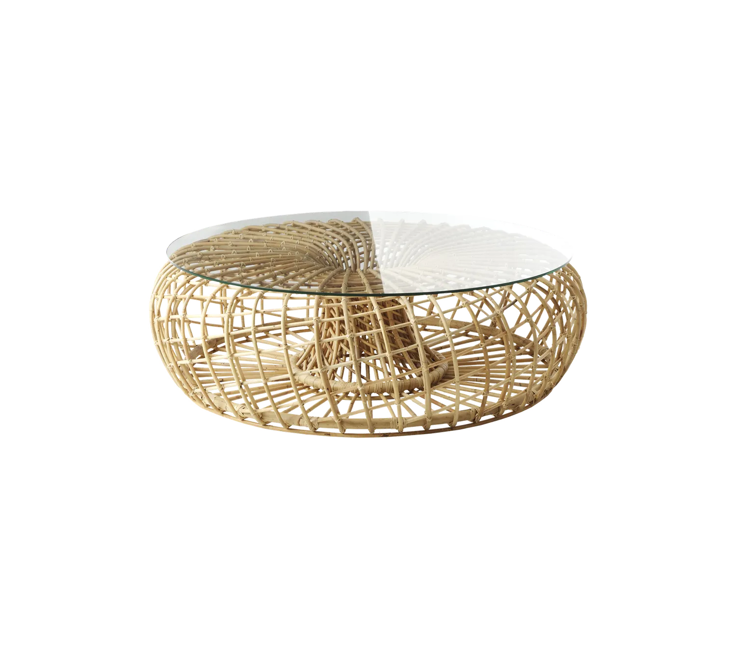 Cane-Line Nest stor fodskammel natural rattan