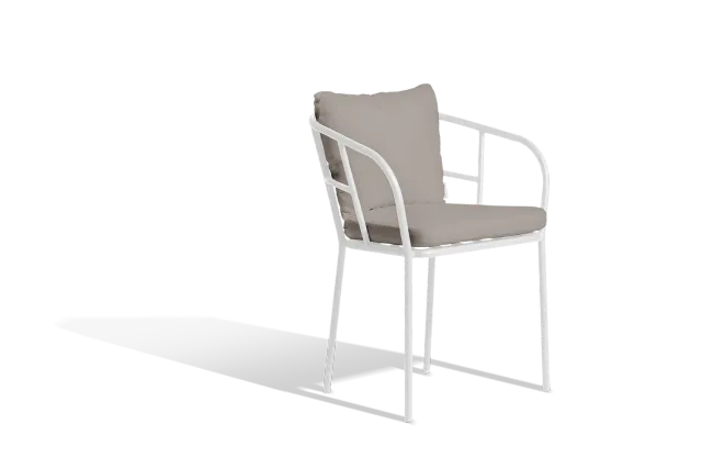 Skargaarden Saltö spisestol lysegrå beige Sunbrella