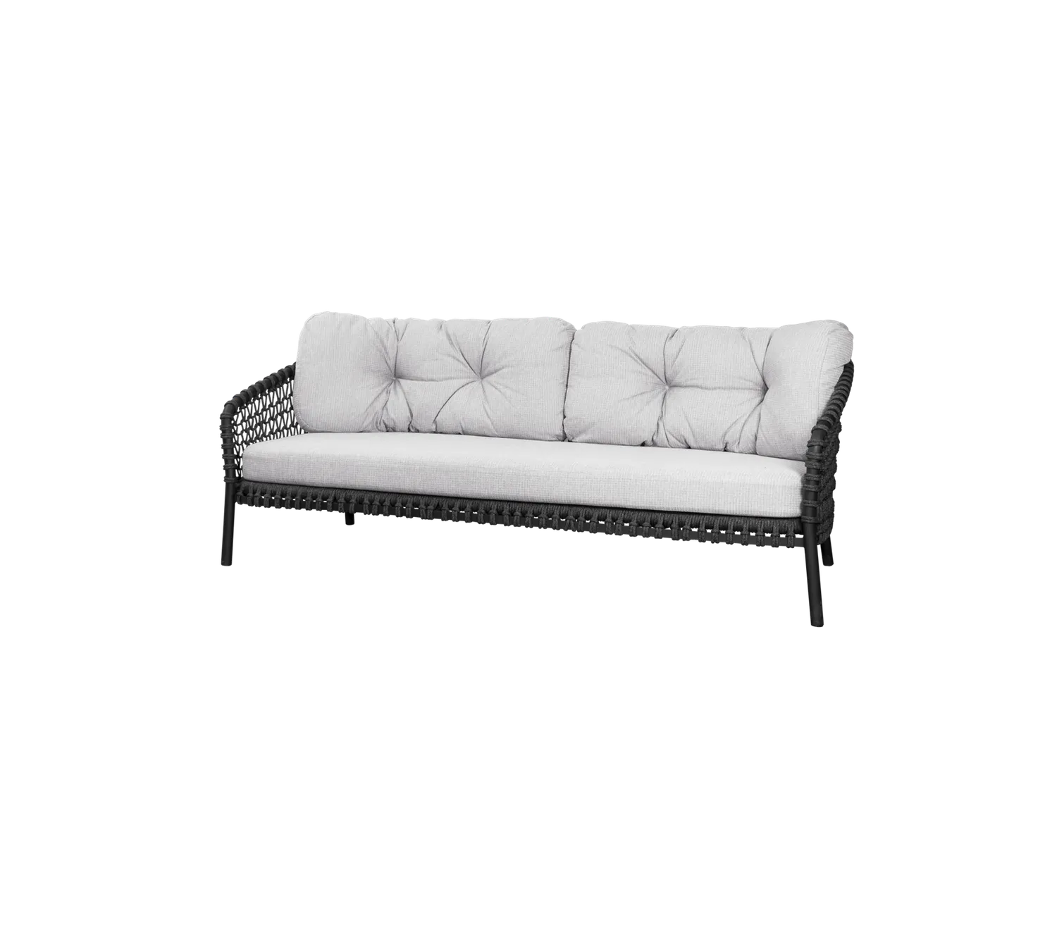 Cane-line Ocean stor 3-personers sofa hyndesæt White Grey QuickDry