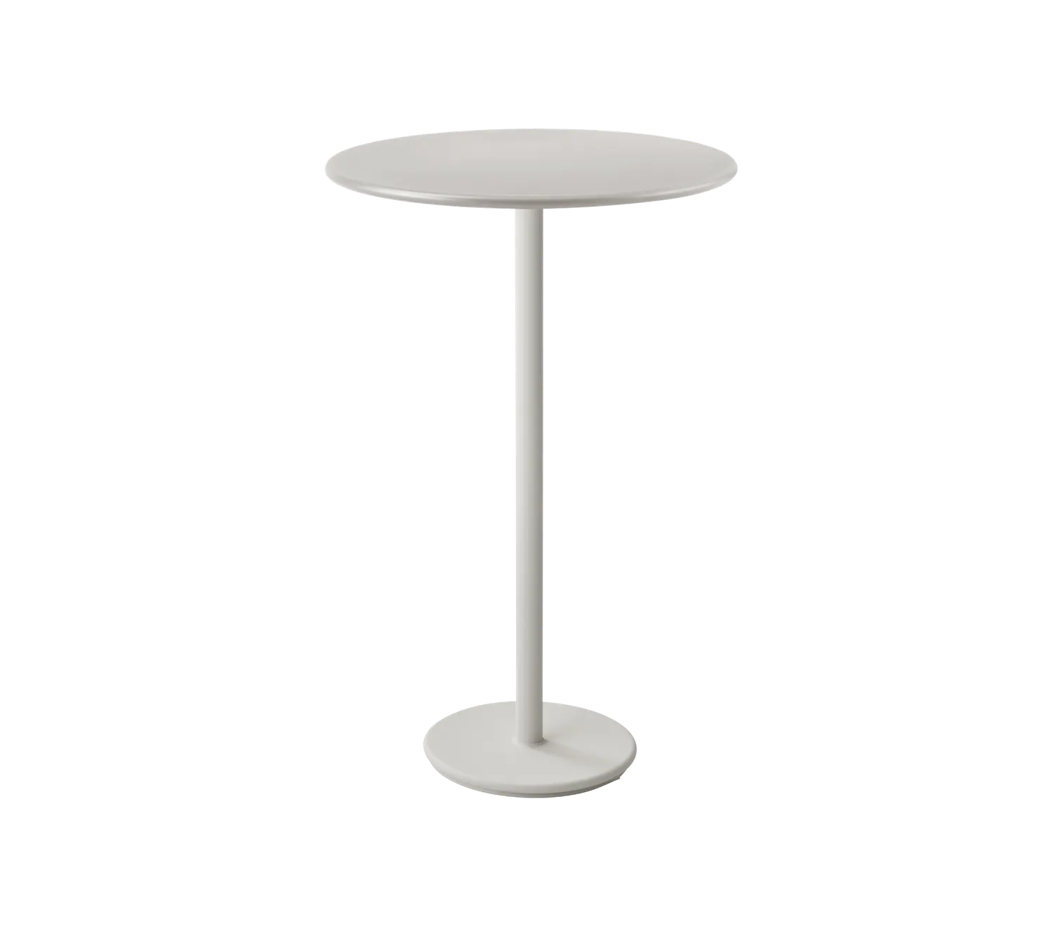 Cane-Line Go barbord dia 80 cm Lava grey aluminium