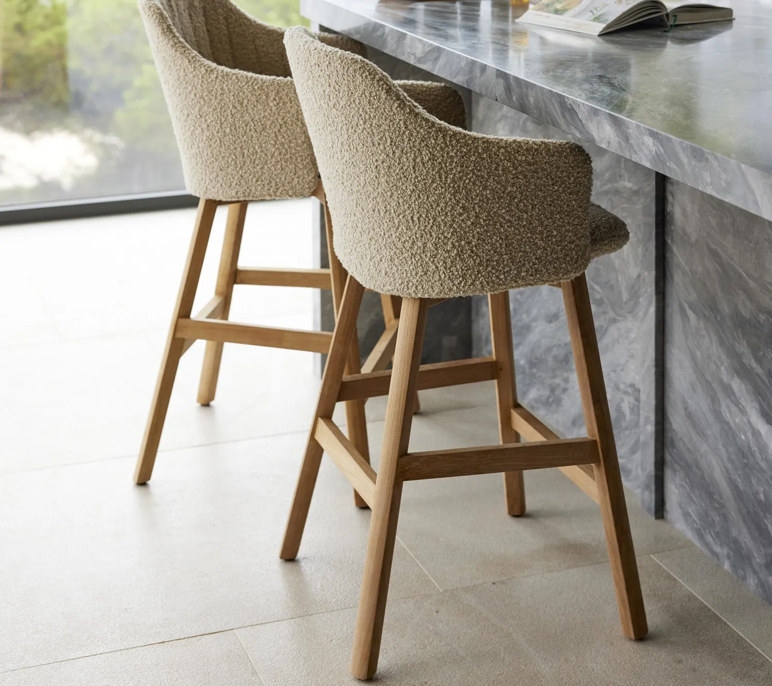 Cane-Line Choice counterstol black teak recycled