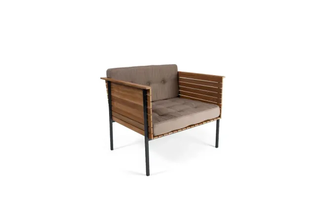 Skargaarden Häringe loungestol Heather Grey teak