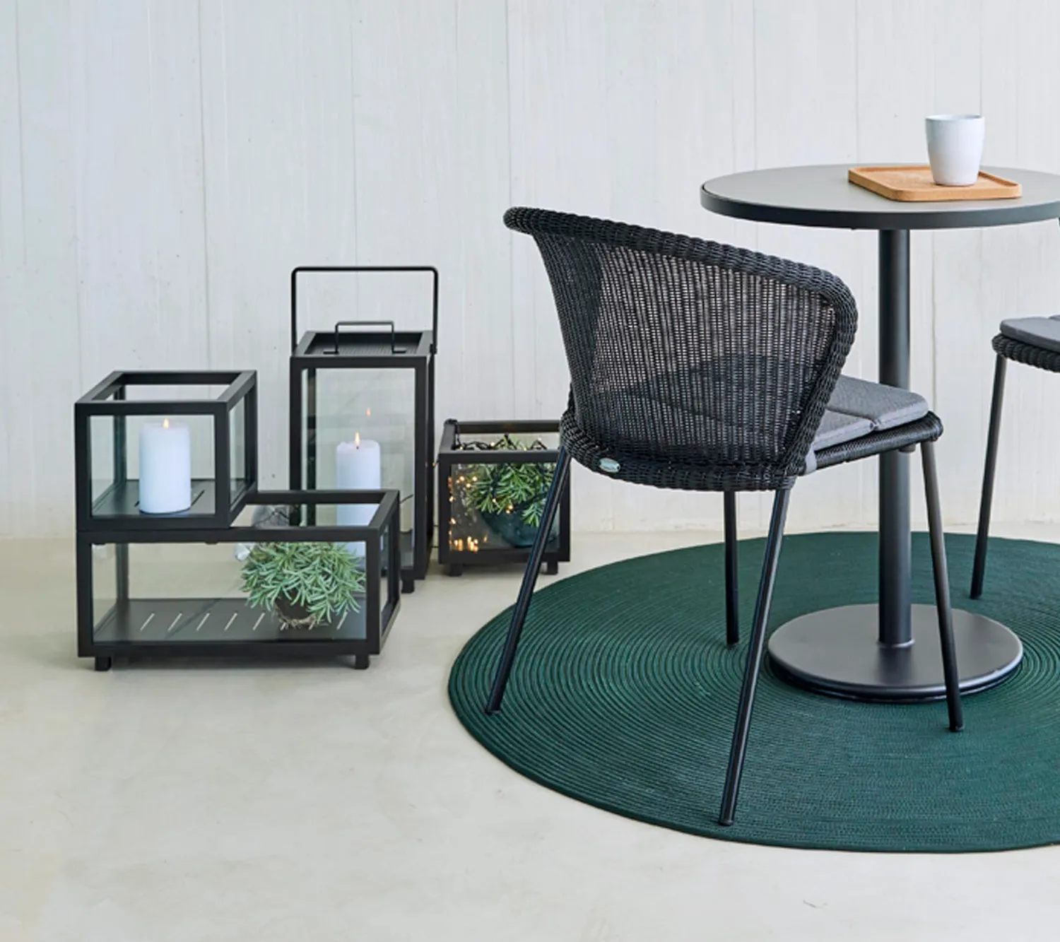 Cane-Line Lightbox lille lanterne lava grey