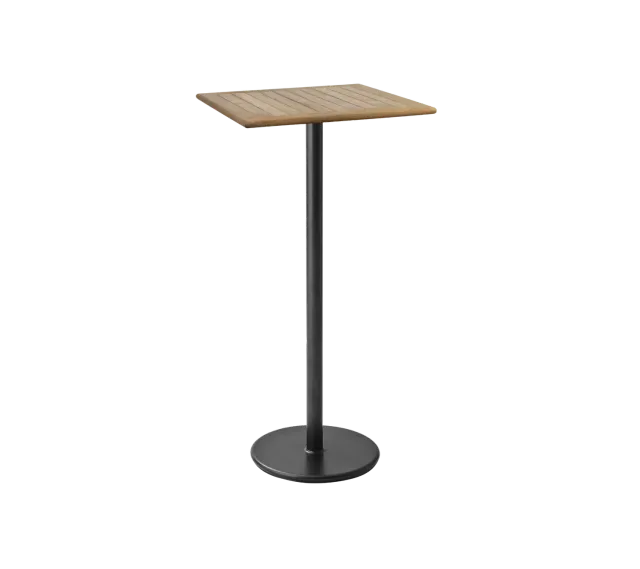 Cane-Line Go barbord 72x72 lava grey teak