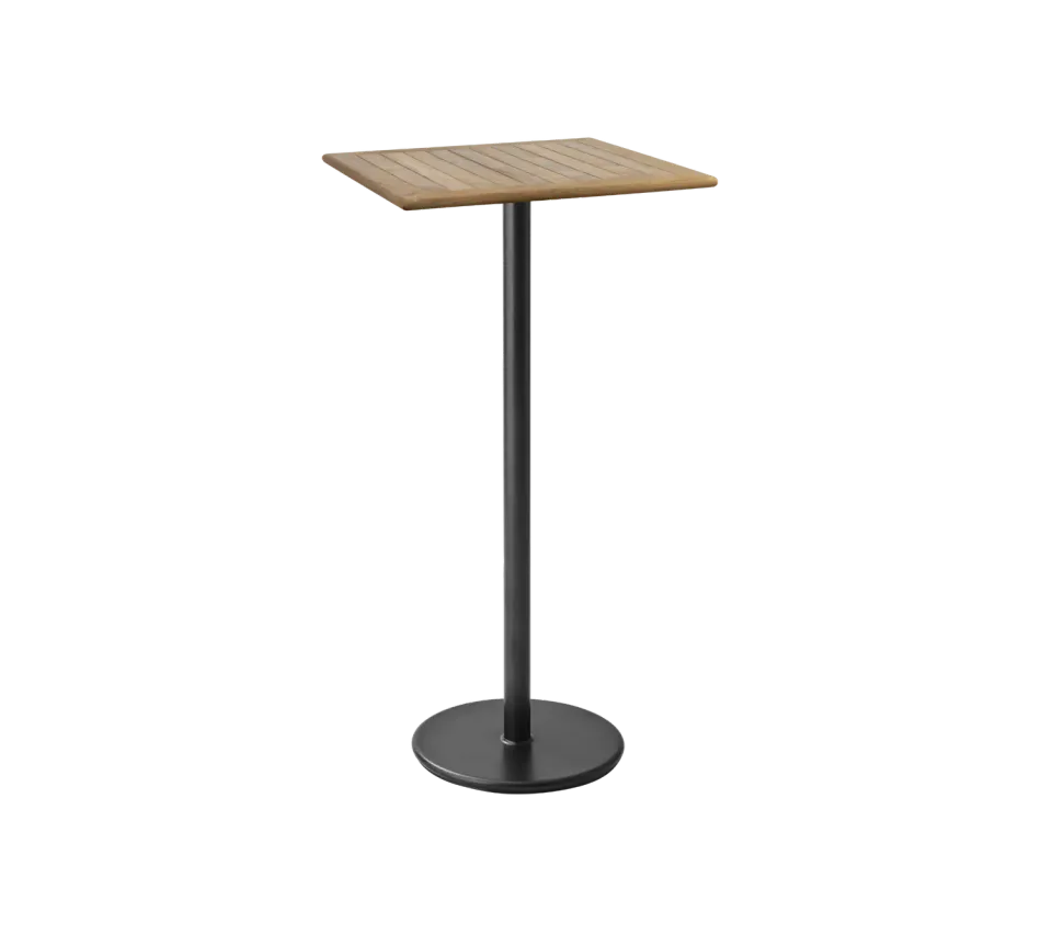 Cane-Line Go barbord 72x72 lava grey teak