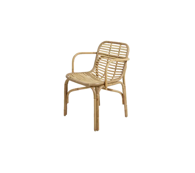 Cane-Line Peak stol med armlæn spisestol natural rattan