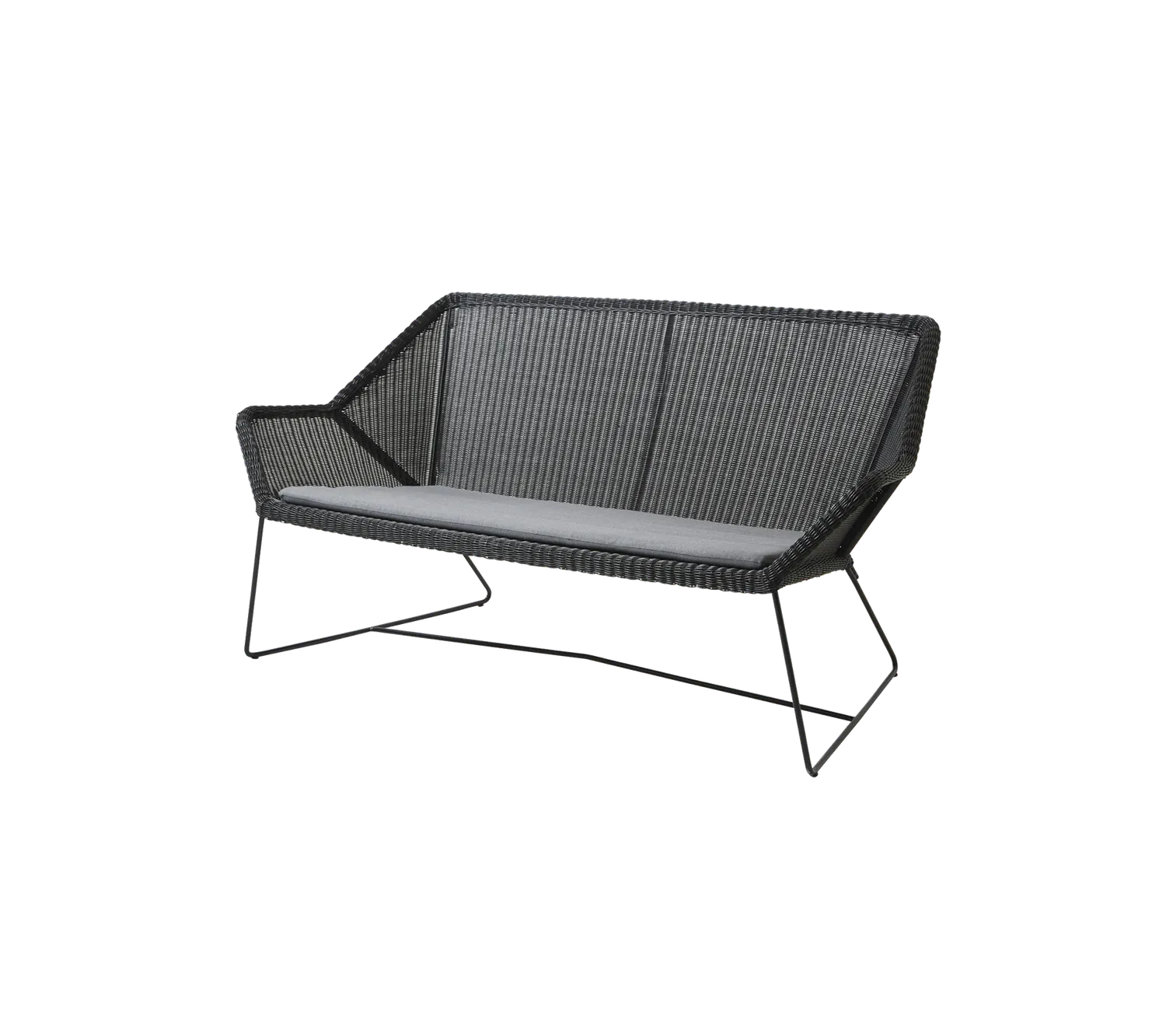 Cane-Line Breeze hynde 2-pers loungesofa white Natté