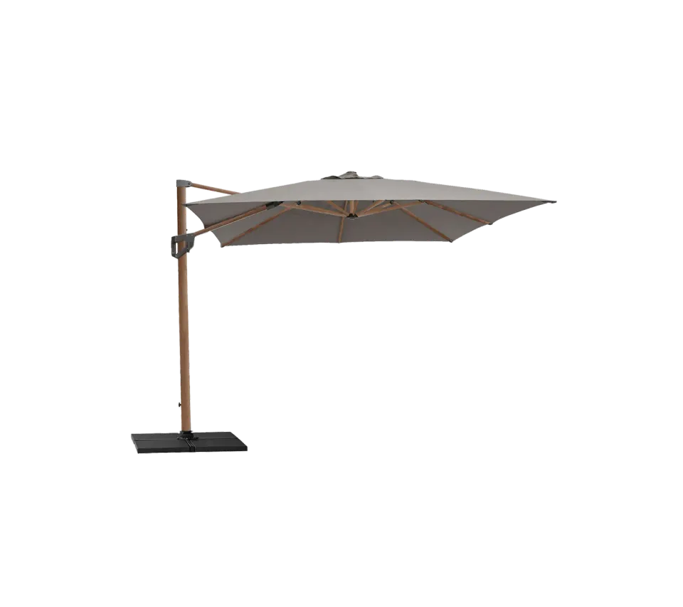 Cane-Line Hyde parasol 3x3 m taupe tilt
