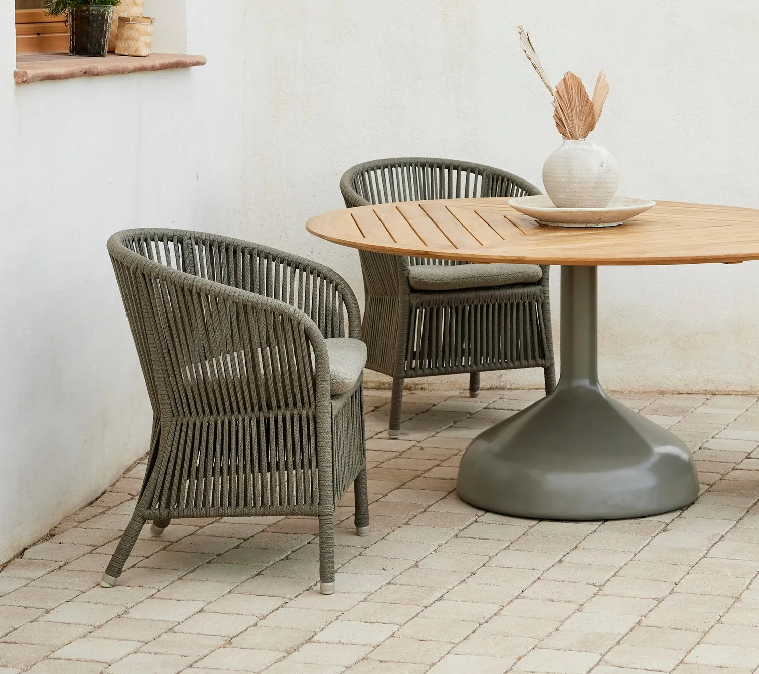 Cane-Line Derby stol natural weave taupe