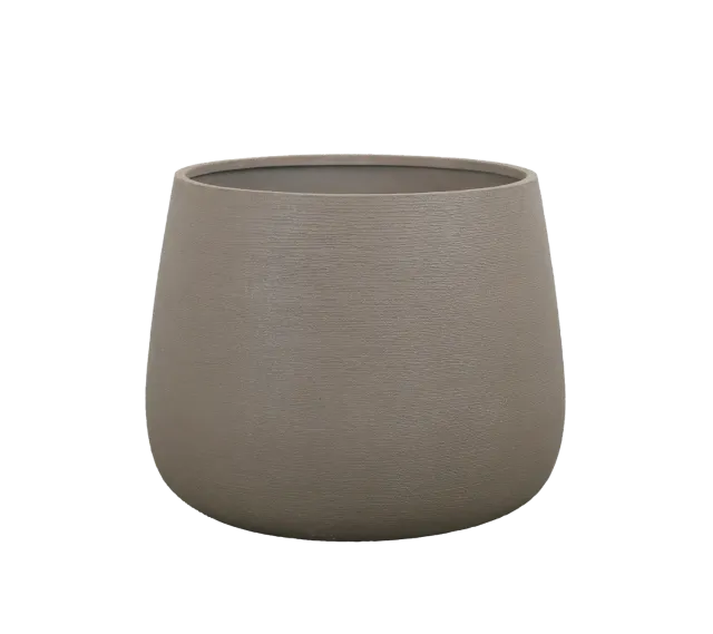Cane-Line Soil plantekrukke rund large taupe fiber