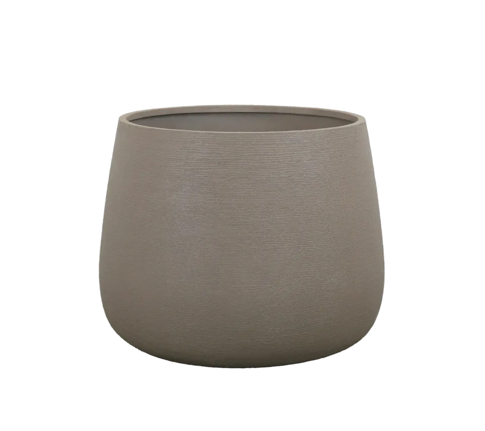 Cane-Line Soil plantekrukke rund large taupe fiber