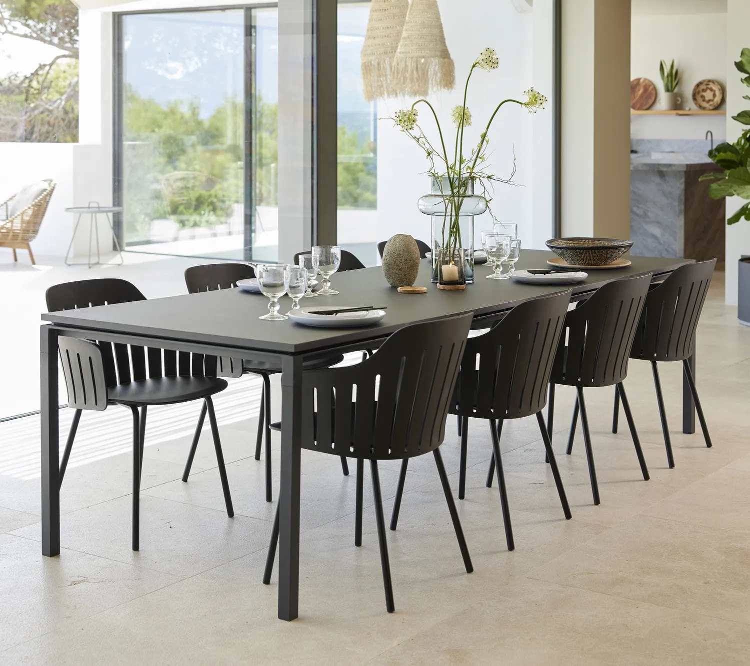 Cane-Line Choice stol 4 ben Black genbrug