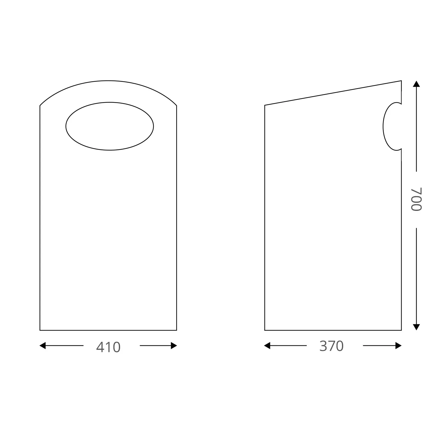 DUTRA Sharky 70 L skraldespand 70 liter udendørs