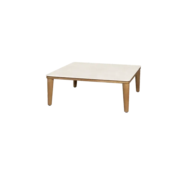 Cane-Line Capture sofabord 85x85 teak keramik taupe