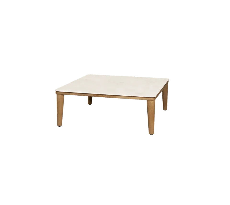 Cane-Line Capture sofabord 85x85 teak keramik taupe