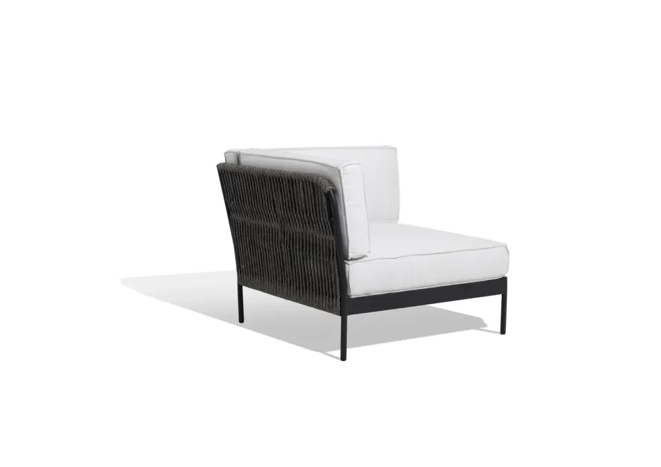 Skargaarden Lidö sofahjørne aluminium silver grey