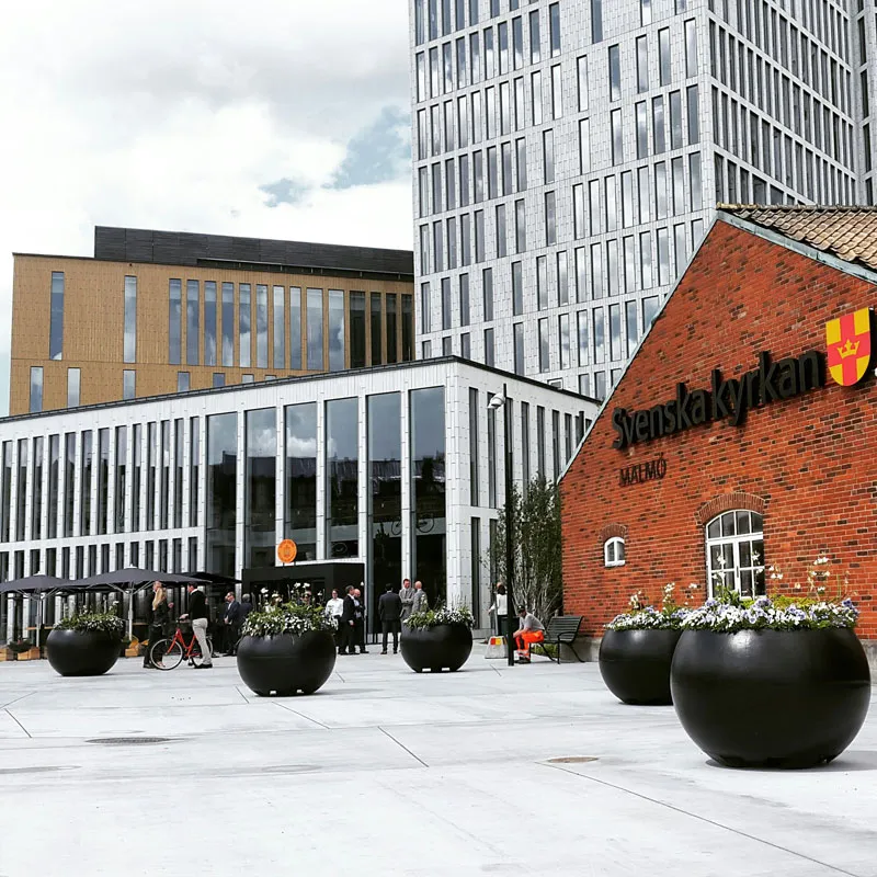 GH Form Kungsan Blomsterkumme plantekasse støbejern