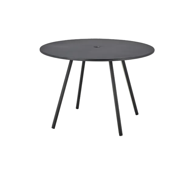 Cane-Line Area bord 110 cm lava grey aluminium rundt