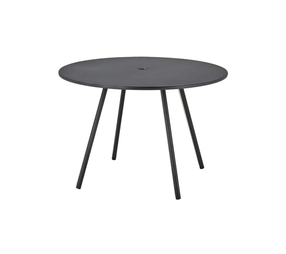 Cane-Line Area bord 110 cm lava grey aluminium rundt