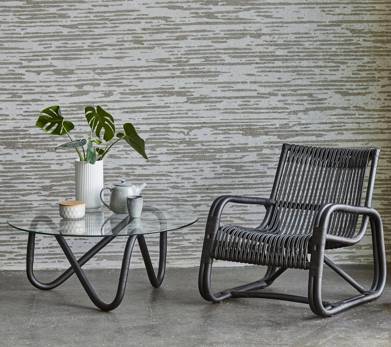 Cane-Line Curve loungestol natural rattan indendørs