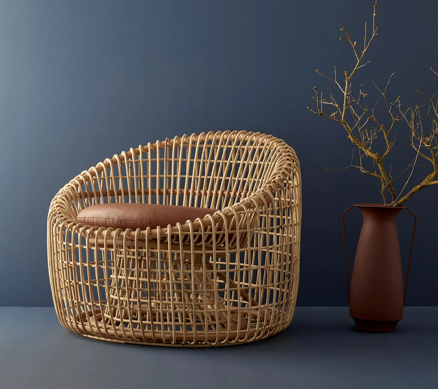 Cane-Line Nest round stol natural rattan