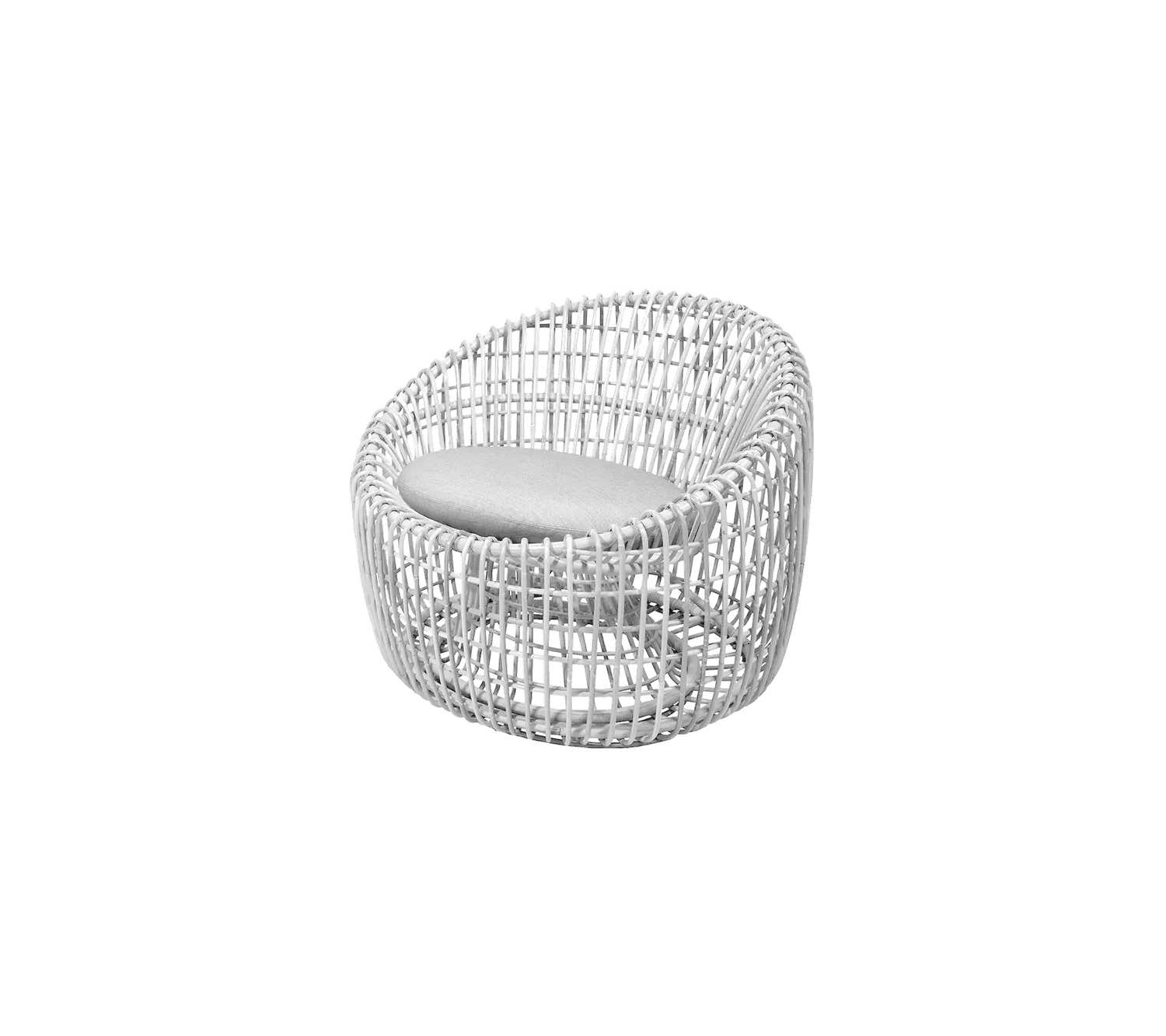 Cane-Line Nest round stol hvid Weave QuickDry