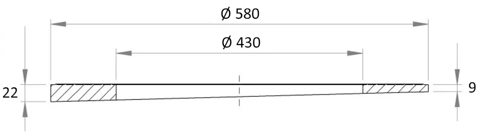 DUTRA pælring Ø425 mm 9-22 mm til haven