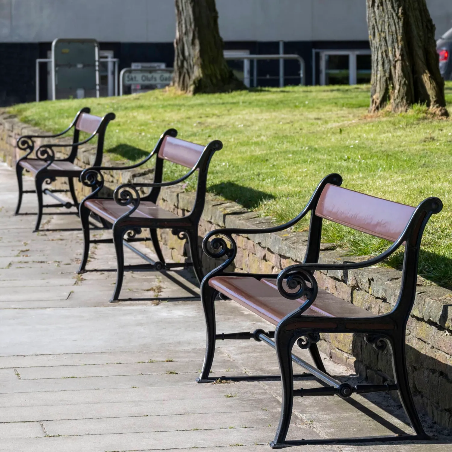 GH Form Københavnerbænk mahogni klassisk