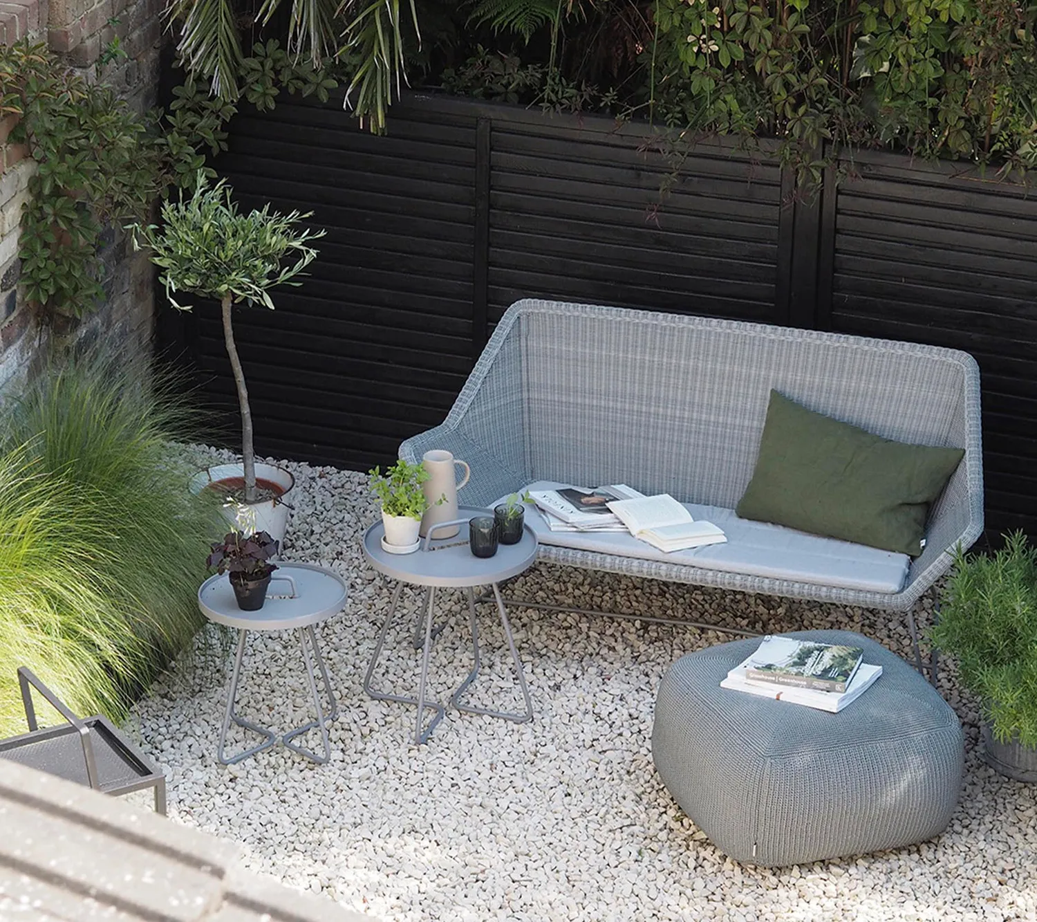 Cane-Line Breeze 2-pers sofa sort weave hynde