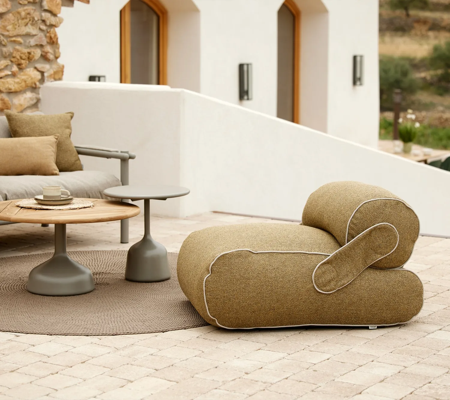 Cane-Line Unite loungestol turmeric Rise QuickDry