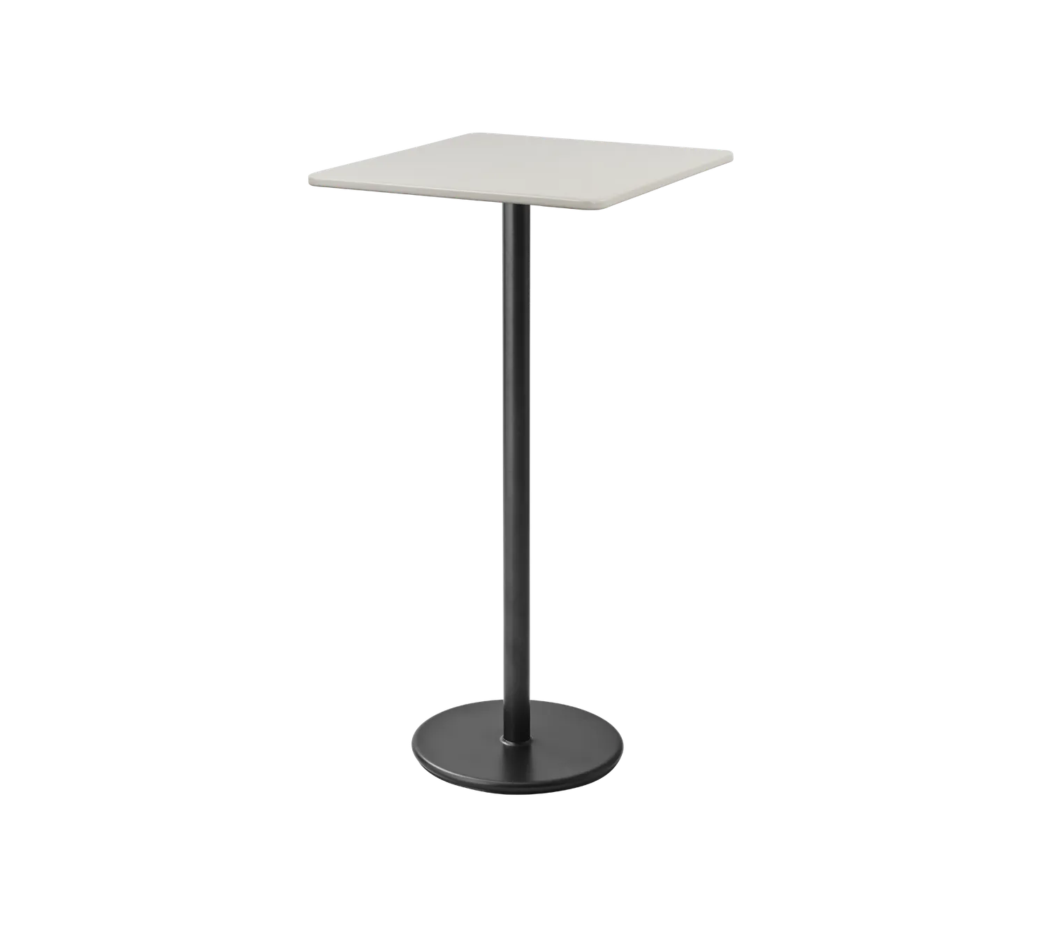 Cane-Line Go barbord 75x75 cm lava grey aluminium